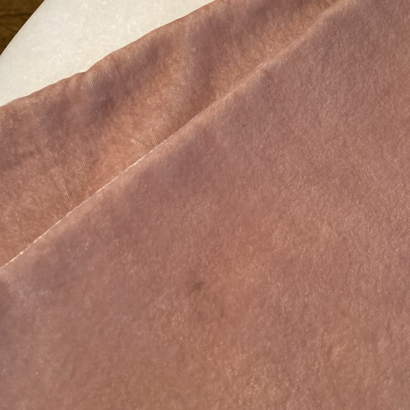 FINAL SALE Two Velvet Blush Pink Throw Pillow (pillowcases only) - Picture 4 of 7